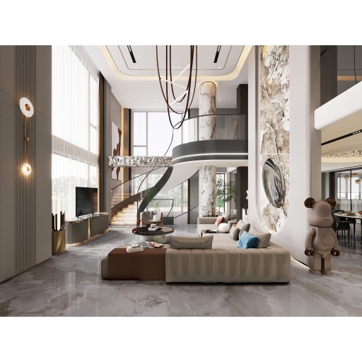 Спеченый камень Juliano Luxury Stone серый 120*270 1227FD11